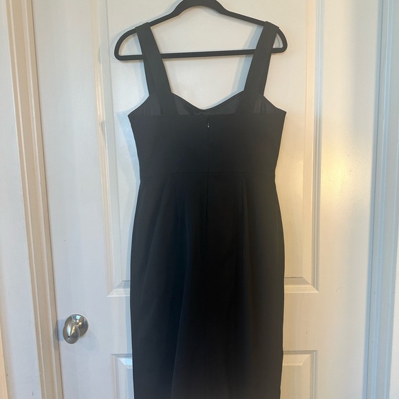 NEW J.Crew Mae Classic Black Faille MIDI SleevelessStructured Dress,Size 8 - Picture 11 of 13